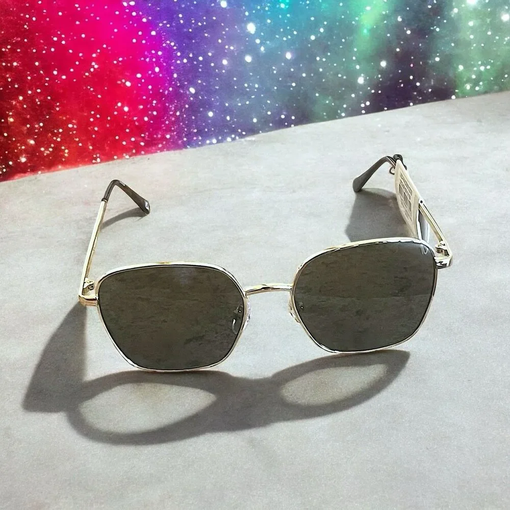 AIRE Women's Spiral Sunglasses in Gold Brand New With Tags